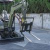 Pallet Fork Attachment for 2.5-3 ton Mini Excavator Adjustable Stabilizer Bar USA - Image 7