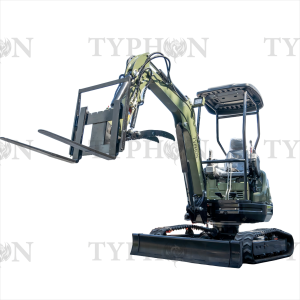 Pallet Fork Attachment for 2.5-3 ton Mini Excavator Adjustable Stabilizer Bar USA