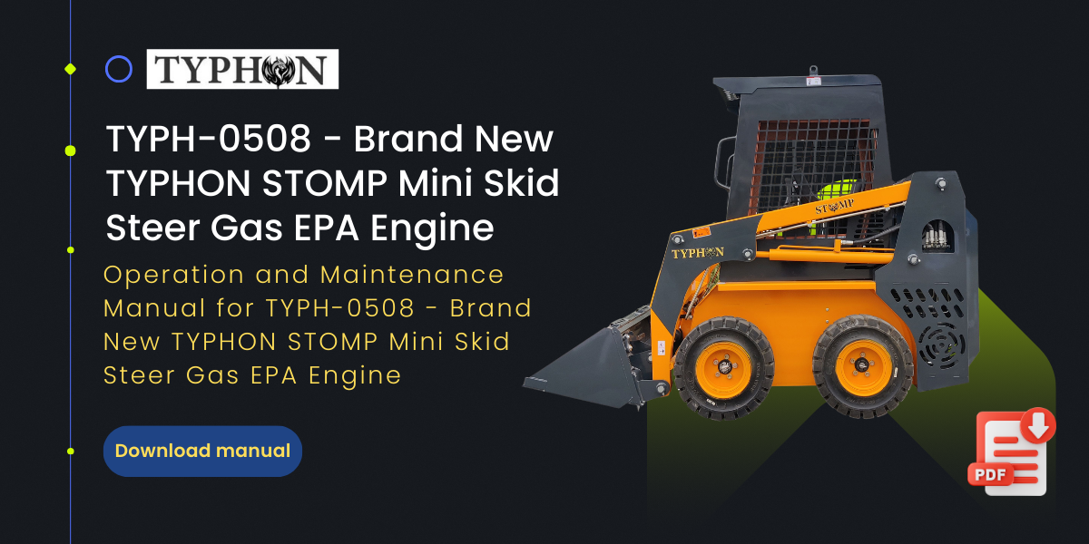 Top Compact & Mini Excavator Diggers- TYPHON Machinery