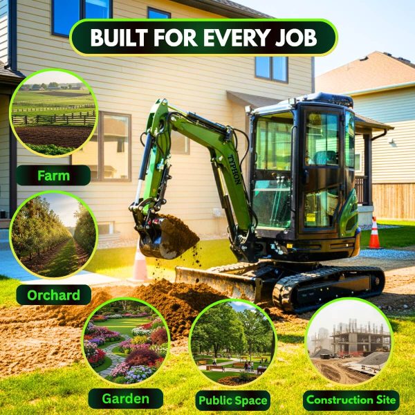 TYPHON TERROR XXV Diesel Mini Excavator 2.7 Ton 25.1 HP