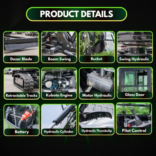 TYPHON TERROR XXV Diesel Mini Excavator 2.7 Ton 25.1 HP