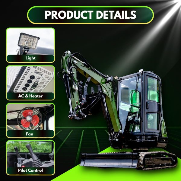 TYPHON TERROR XXV Diesel Mini Excavator 2.7 Ton 25.1 HP