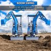 TYPHON TERROR XIX STORM Mini Excavator – 4000lbs Trench Digger with Boom Swing, Canopy, Retractable Tracks - Image 7
