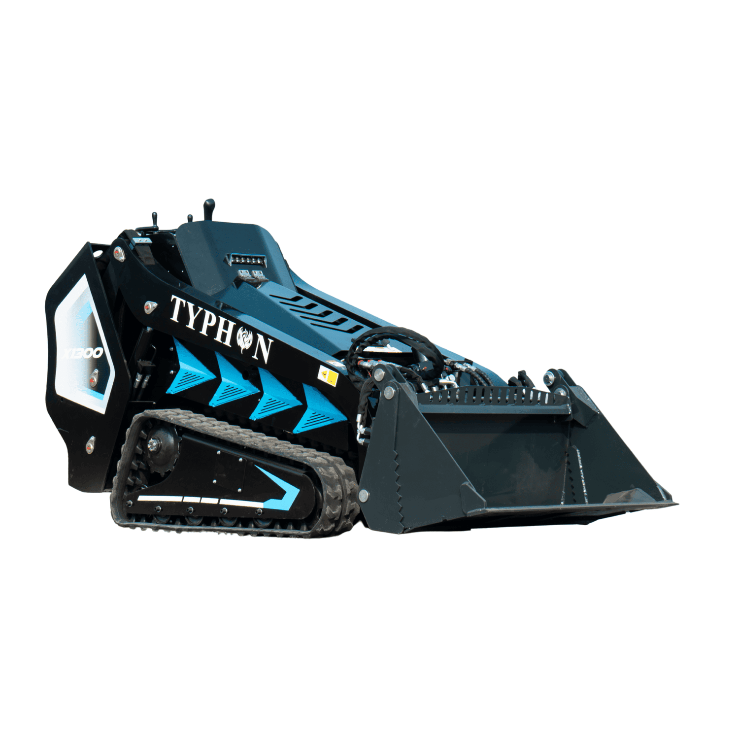 4-In-1 Bucket Combo Mini Skid Steer attachment for TYPHON STOMP X1300 & STOMP 509