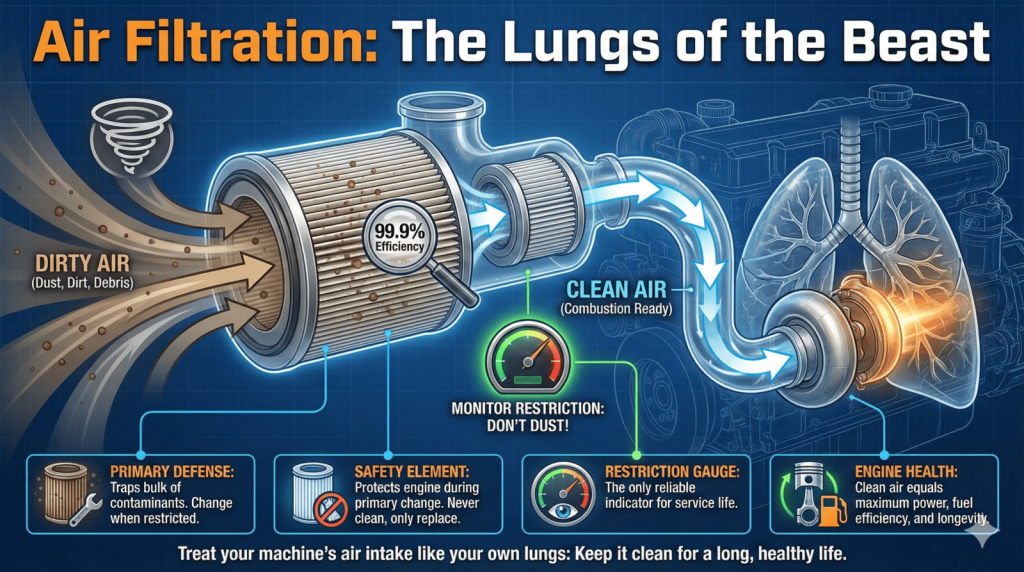 Top Compact & Mini Excavator Diggers- TYPHON Machinery Air Filtration: The Lungs of the Beast typhon machinery