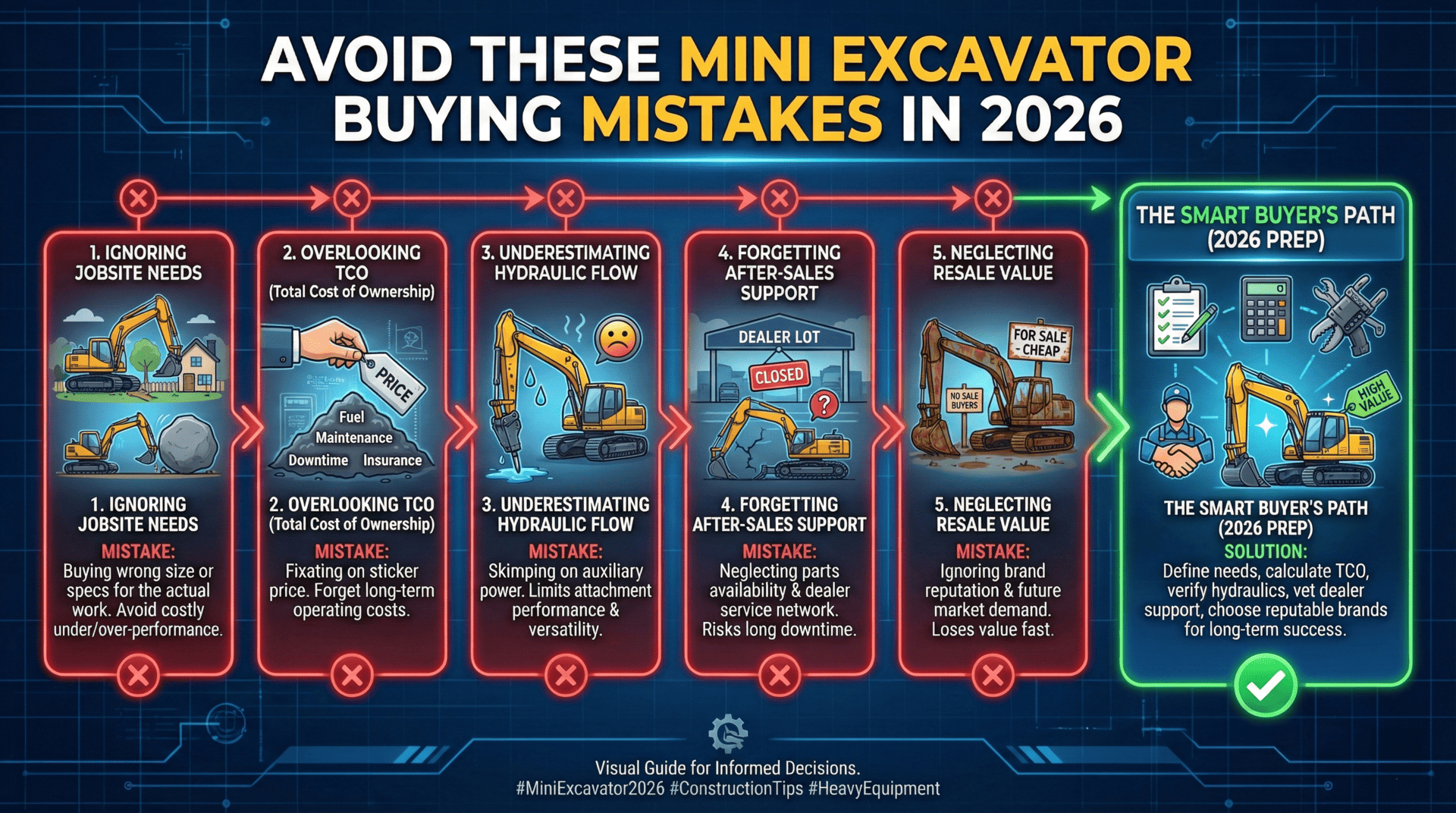Mini Excavator Buying Mistakes in 2026