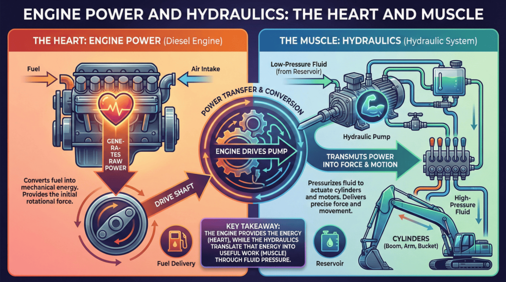 Top Compact & Mini Excavator Diggers- TYPHON Machinery Engine Power and Hydraulics