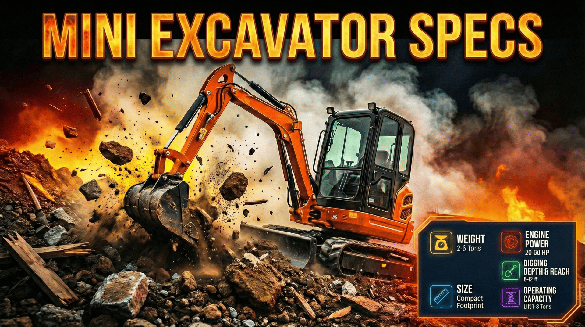 Mini Excavator Specifications