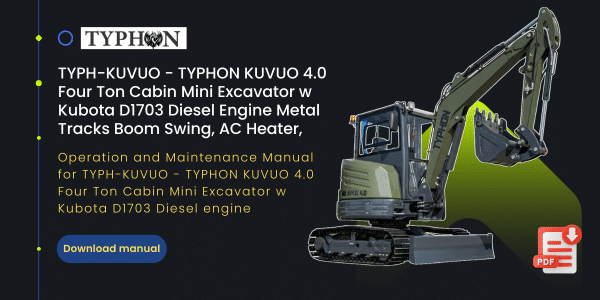Top Compact & Mini Excavator Diggers- TYPHON Machinery