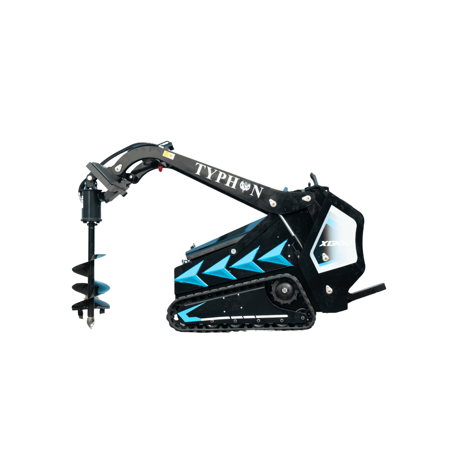 Top Compact & Mini Excavator Diggers- TYPHON Machinery TYPHON STOMP X1300 & STOMP 509 Mini Skid Steer Auger Attachment 200mm Hydraulic - Image 9