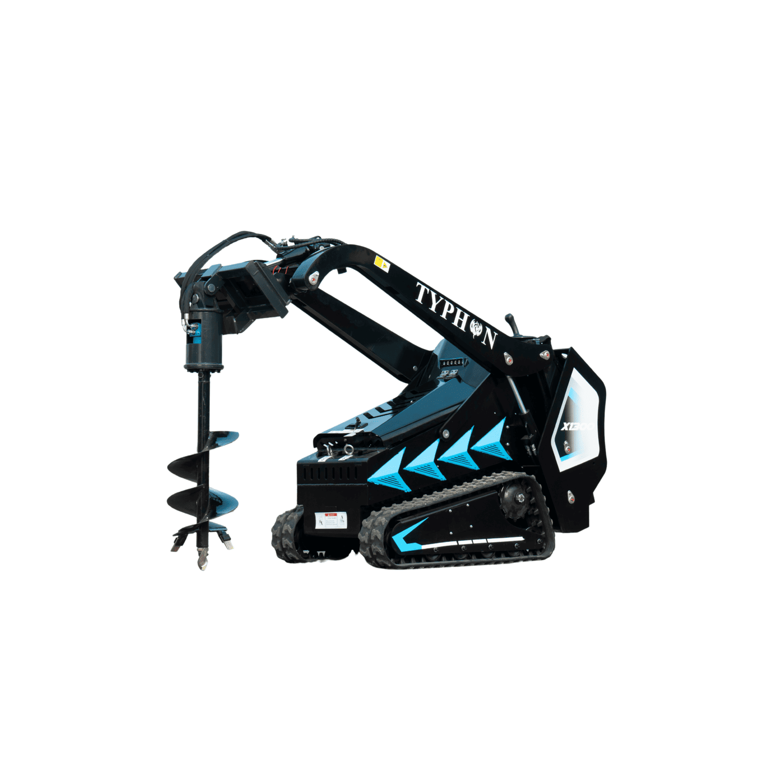 Top Compact & Mini Excavator Diggers- TYPHON Machinery TYPHON STOMP X1300 & STOMP 509 Mini Skid Steer Auger Attachment 200mm Hydraulic - Image 8