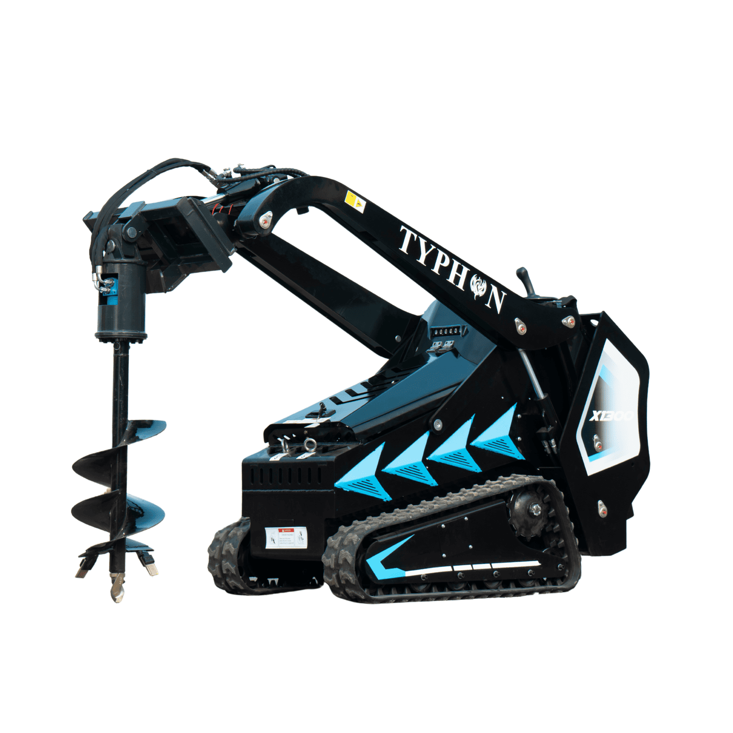 Top Compact & Mini Excavator Diggers- TYPHON Machinery TYPHON STOMP X1300 & STOMP 509 Mini Skid Steer Auger Attachment 200mm Hydraulic - Image 7