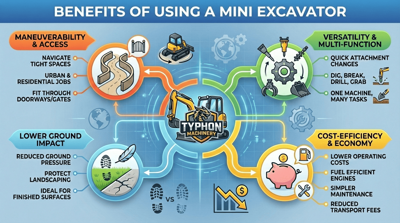 Mini Excavators: What They Are and How They Work