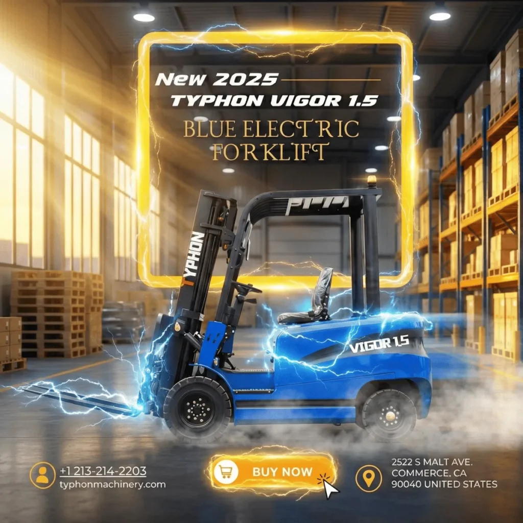 2025 TYPHON VIGOR 1.5 Blue Electric Forklift 1.5