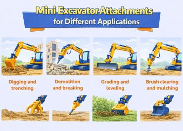 Mini Excavator Attachments for Different Applications