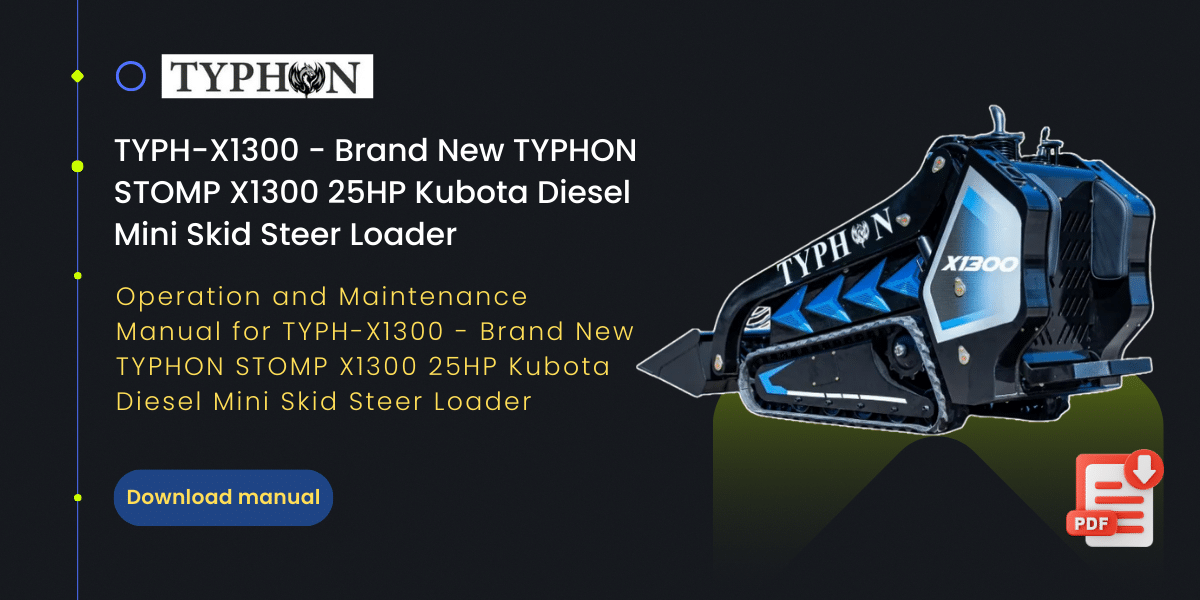 Top Compact & Mini Excavator Diggers- TYPHON Machinery