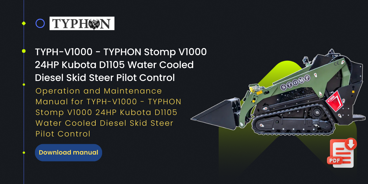 Top Compact & Mini Excavator Diggers- TYPHON Machinery