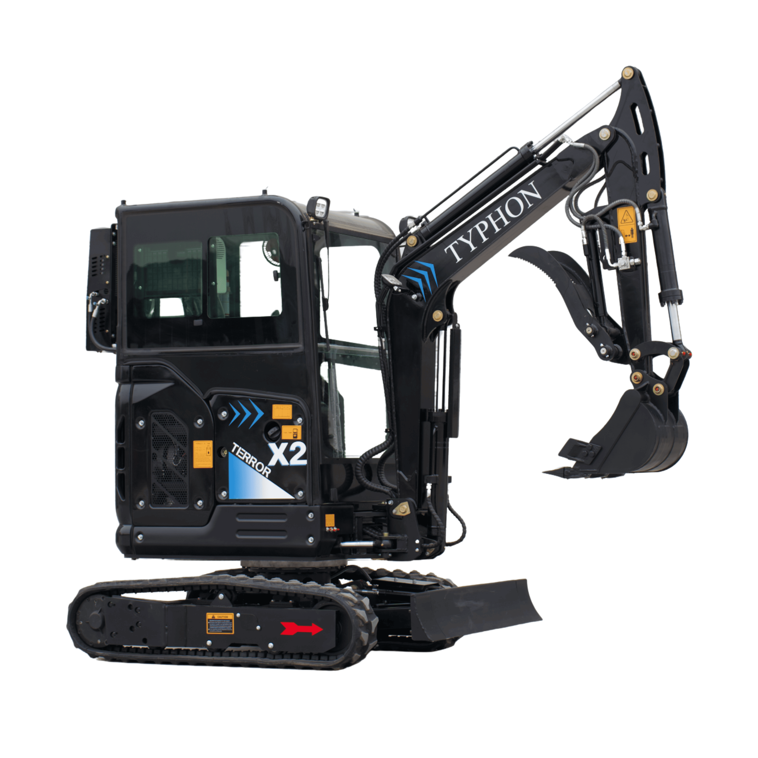 Top Compact & Mini Excavator Diggers- TYPHON Machinery TYPHON TERROR X2 MAX 2.7 Ton Mini Excavator Powerful, Yanmar Engine, Cabin with A/C & Heater, Pilot Control, Boom Swing - Image 20