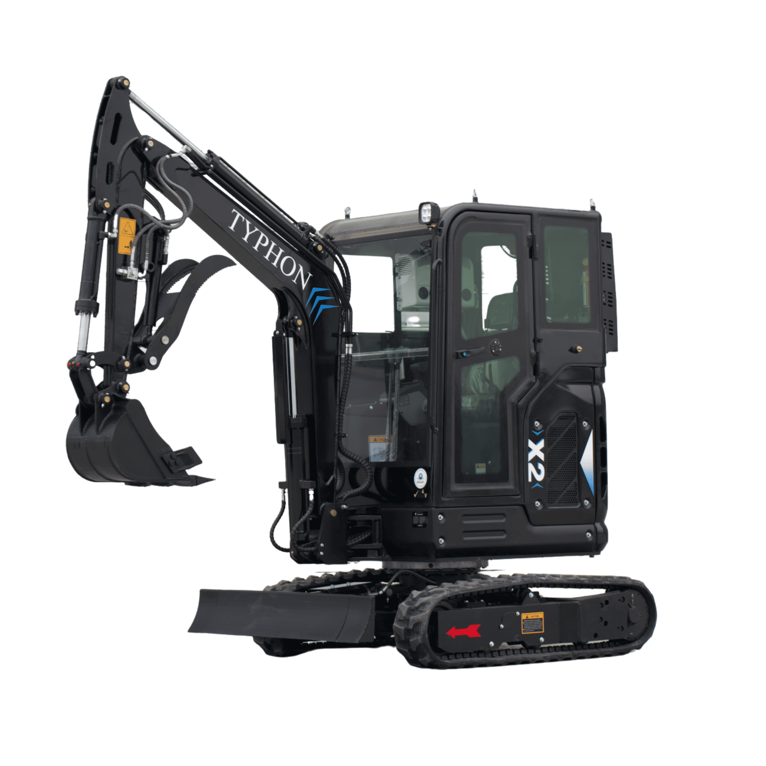 Top Compact & Mini Excavator Diggers- TYPHON Machinery TYPHON TERROR X2 MAX 2.7 Ton Mini Excavator Powerful, Yanmar Engine, Cabin with A/C & Heater, Pilot Control, Boom Swing - Image 21