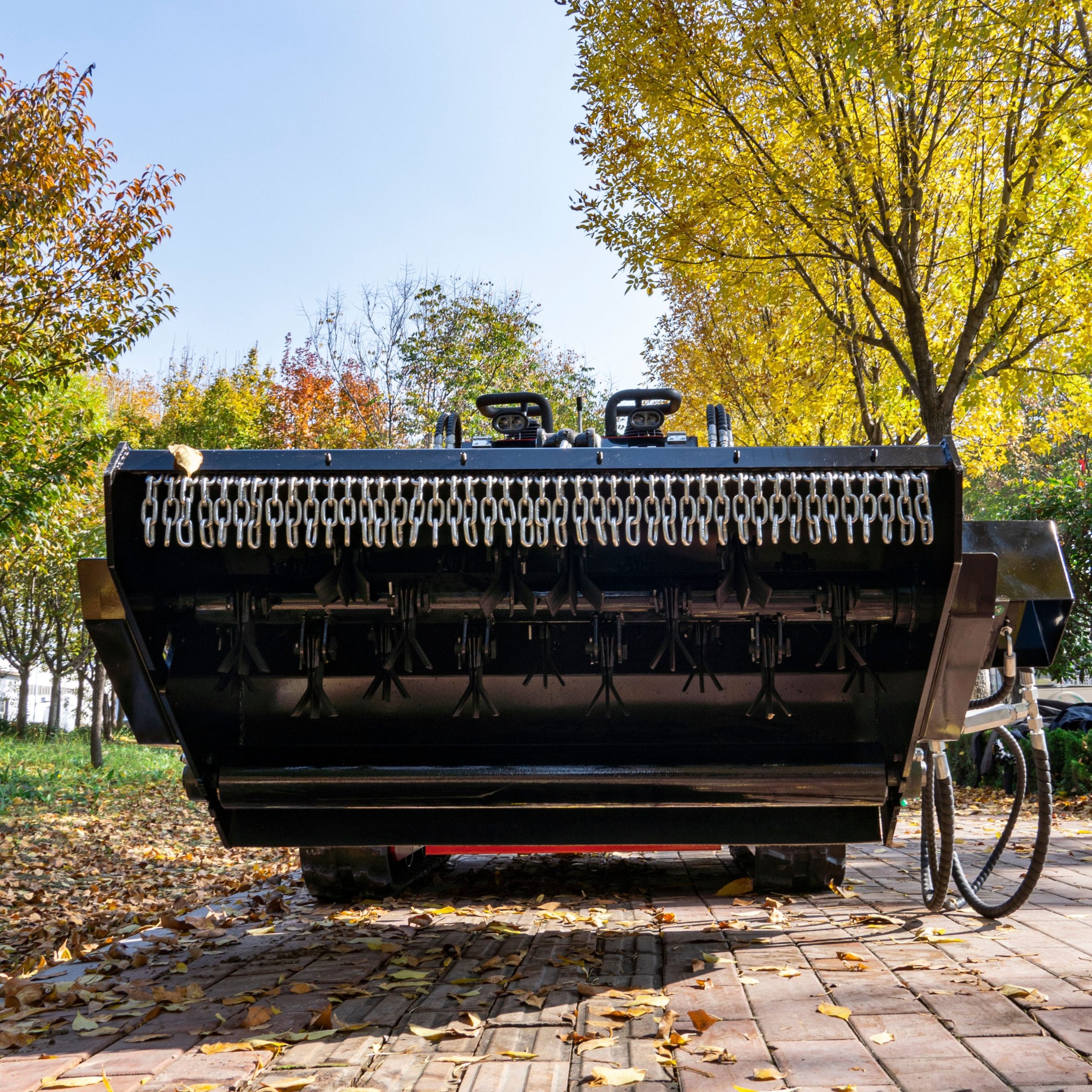 Top Compact & Mini Excavator Diggers- TYPHON Machinery 1450mm Heavy Duty Flail Mower Attachment 19 Teeth for TYPHON Mini Skid Steer - Image 15