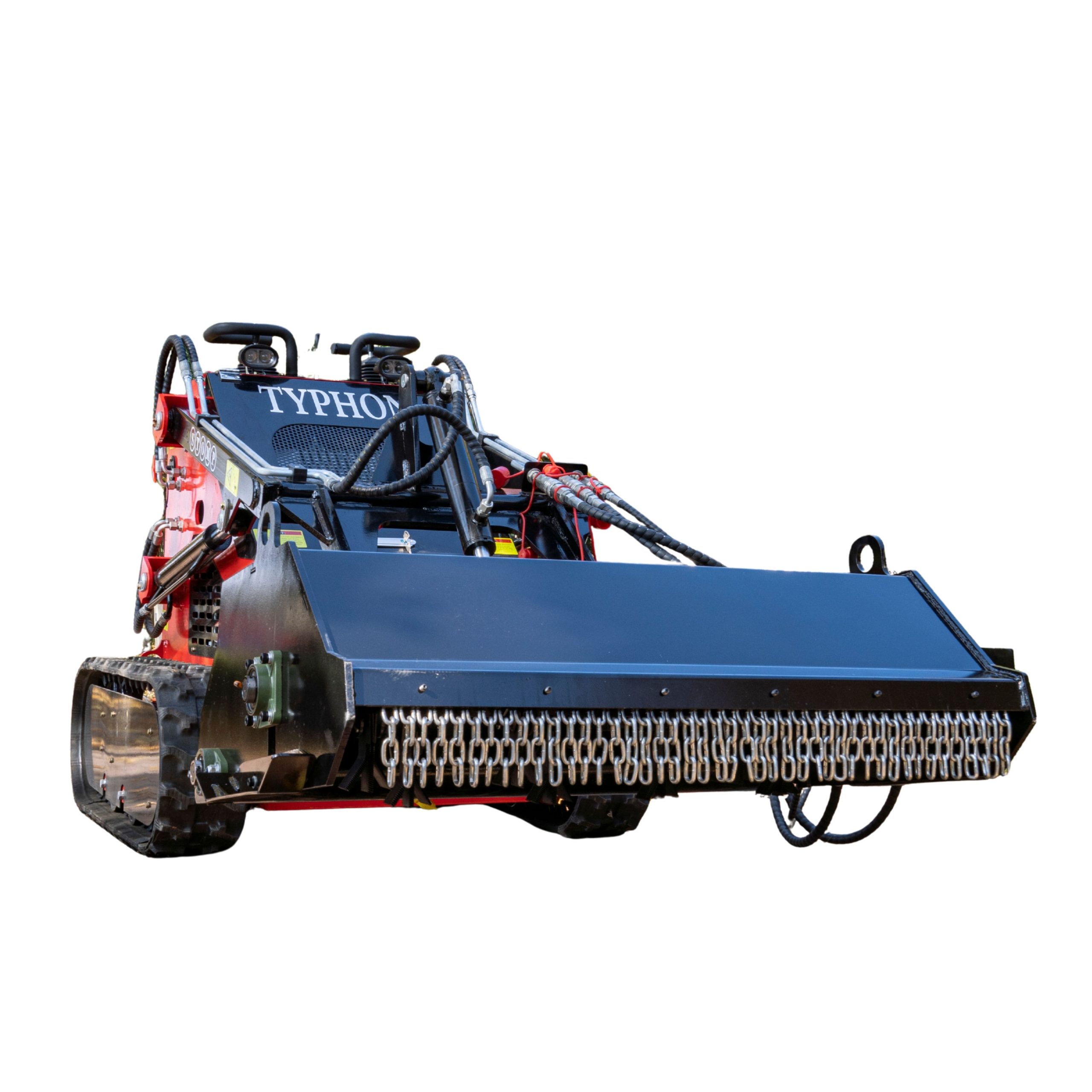 Top Compact & Mini Excavator Diggers- TYPHON Machinery 1450mm Heavy Duty Flail Mower Attachment 19 Teeth for TYPHON Mini Skid Steer - Image 5