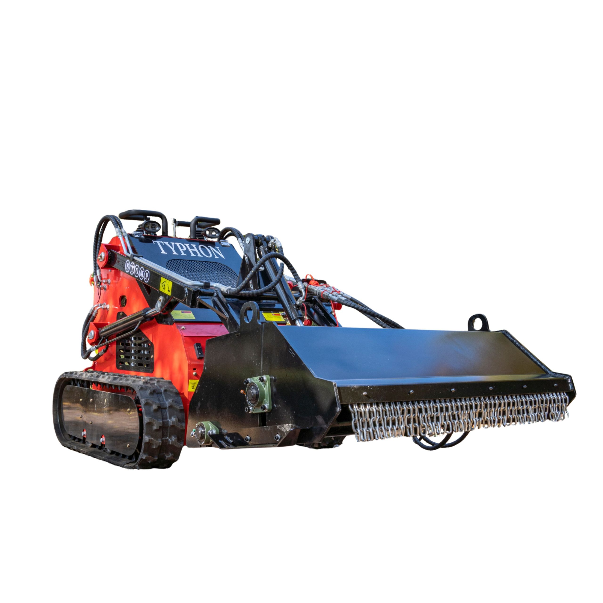 Top Compact & Mini Excavator Diggers- TYPHON Machinery 1450mm Heavy Duty Flail Mower Attachment 19 Teeth for TYPHON Mini Skid Steer - Image 6