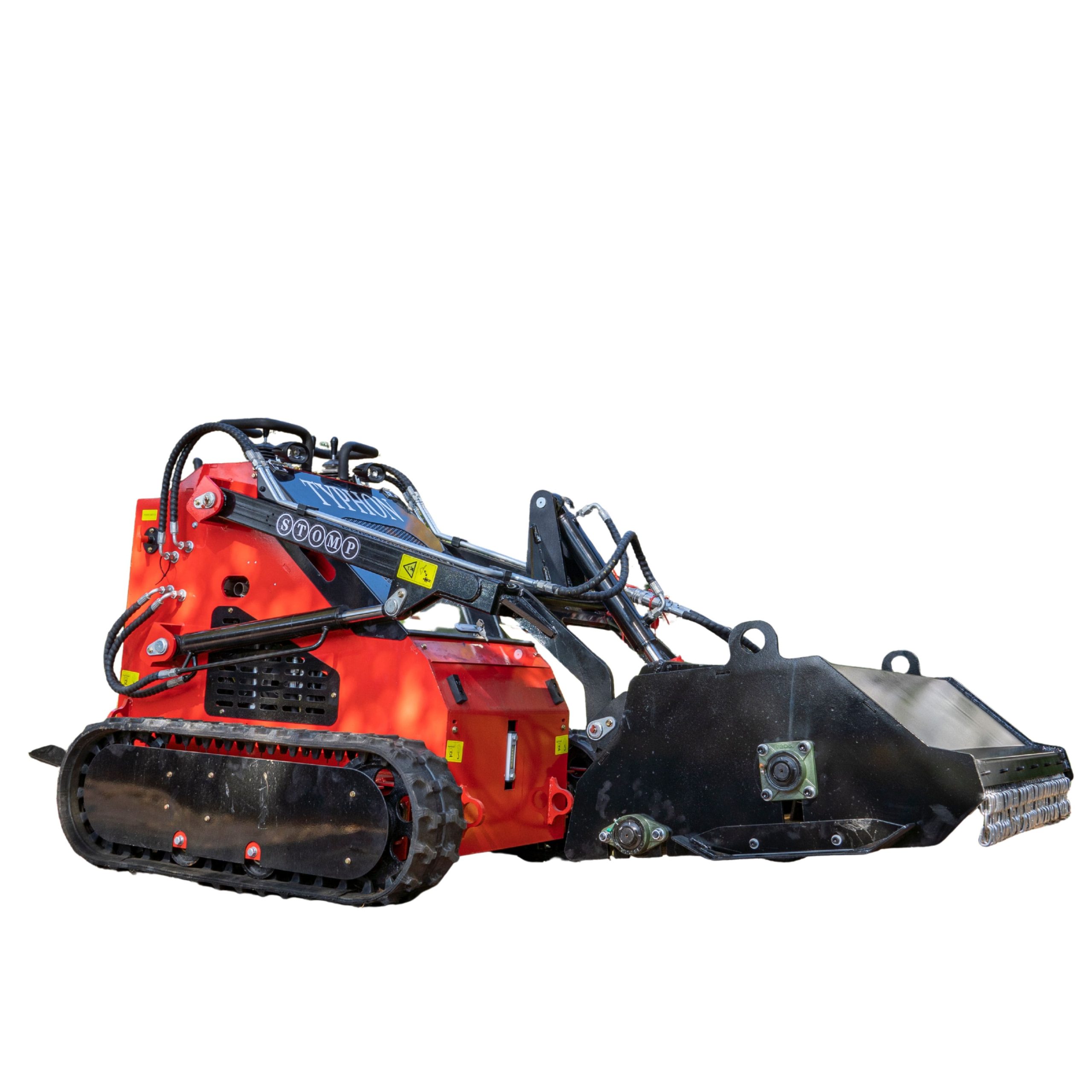 Top Compact & Mini Excavator Diggers- TYPHON Machinery 1450mm Heavy Duty Flail Mower Attachment 19 Teeth for TYPHON Mini Skid Steer - Image 7