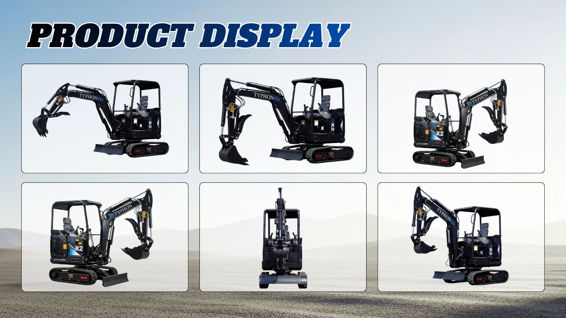 TYPHON TERROR X2 Max Canopy Mini Excavator