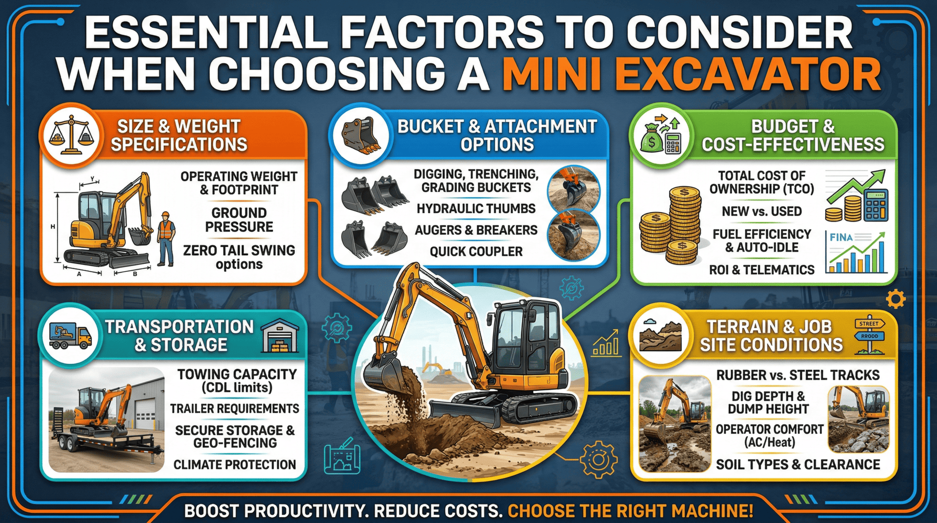 Consider When Choosing a Mini Excavator