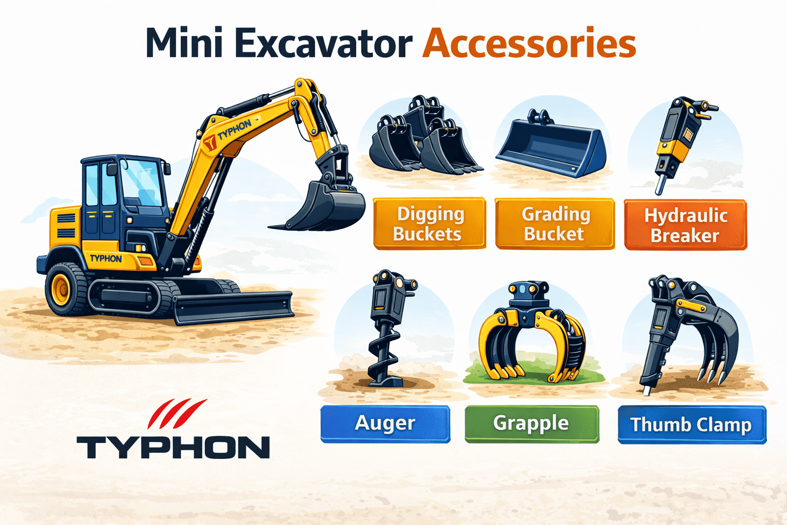 Mini Excavator Accessories