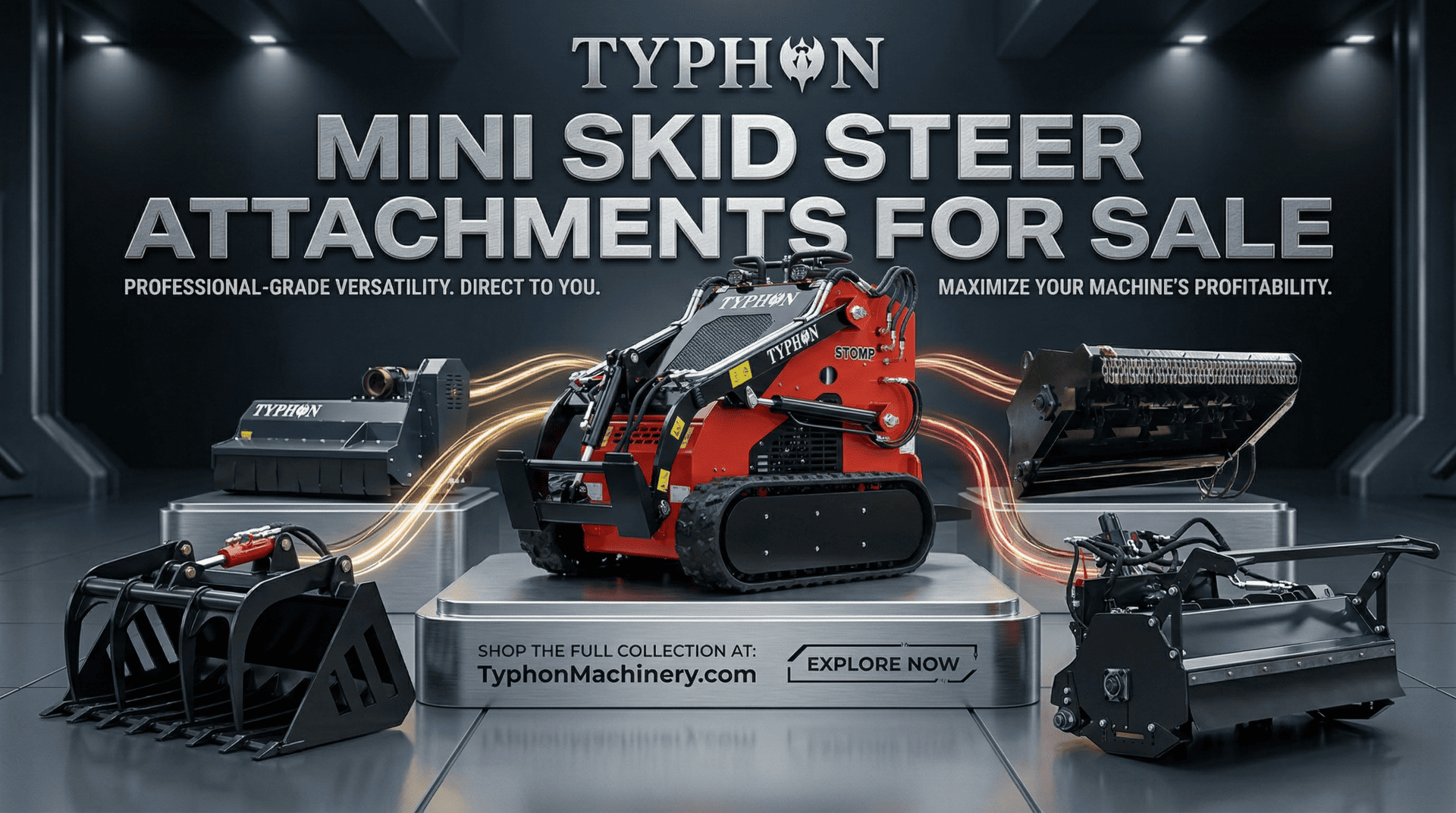 Mini Skid Steer Attachments for Sale