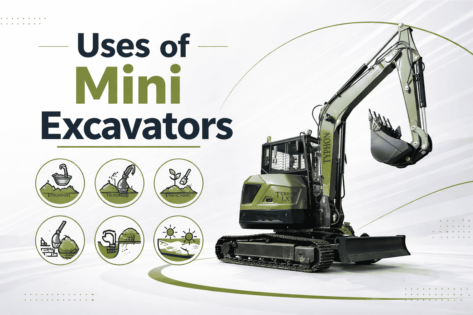 Uses of Mini Excavators