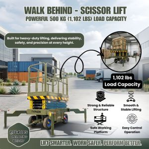 TYPHON xFlex 2037W Walk Behind Scissor Lift