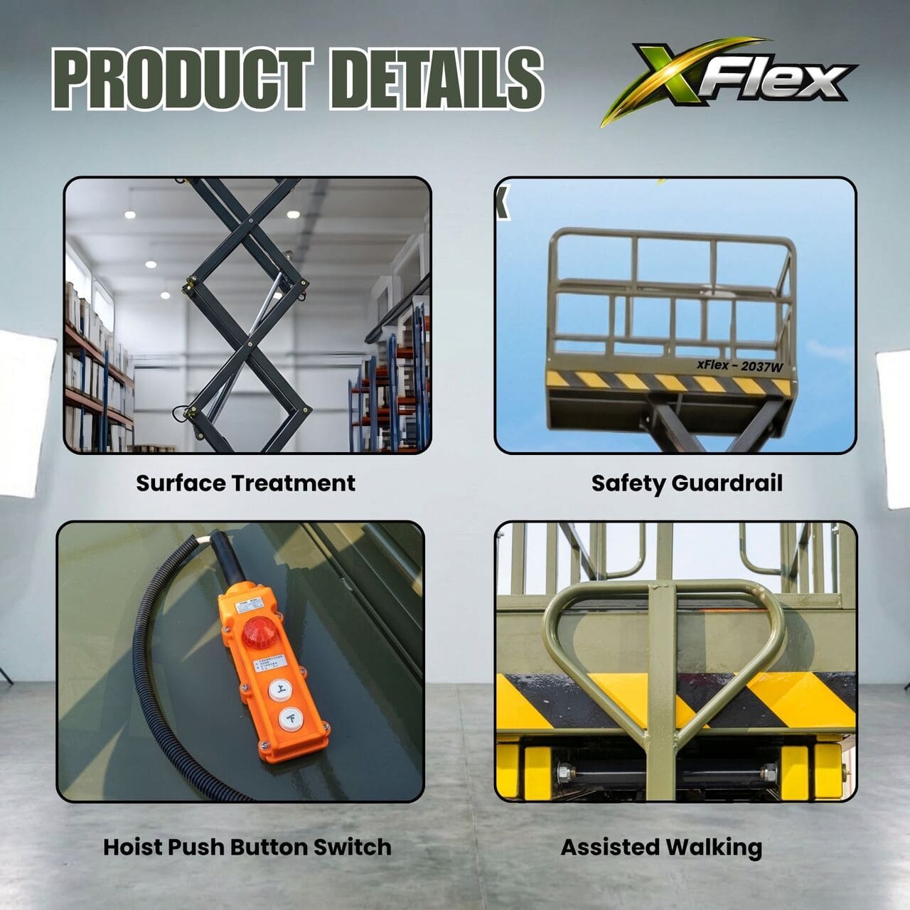 TYPHON xFlex 2037W Walk Behind Scissor Lift