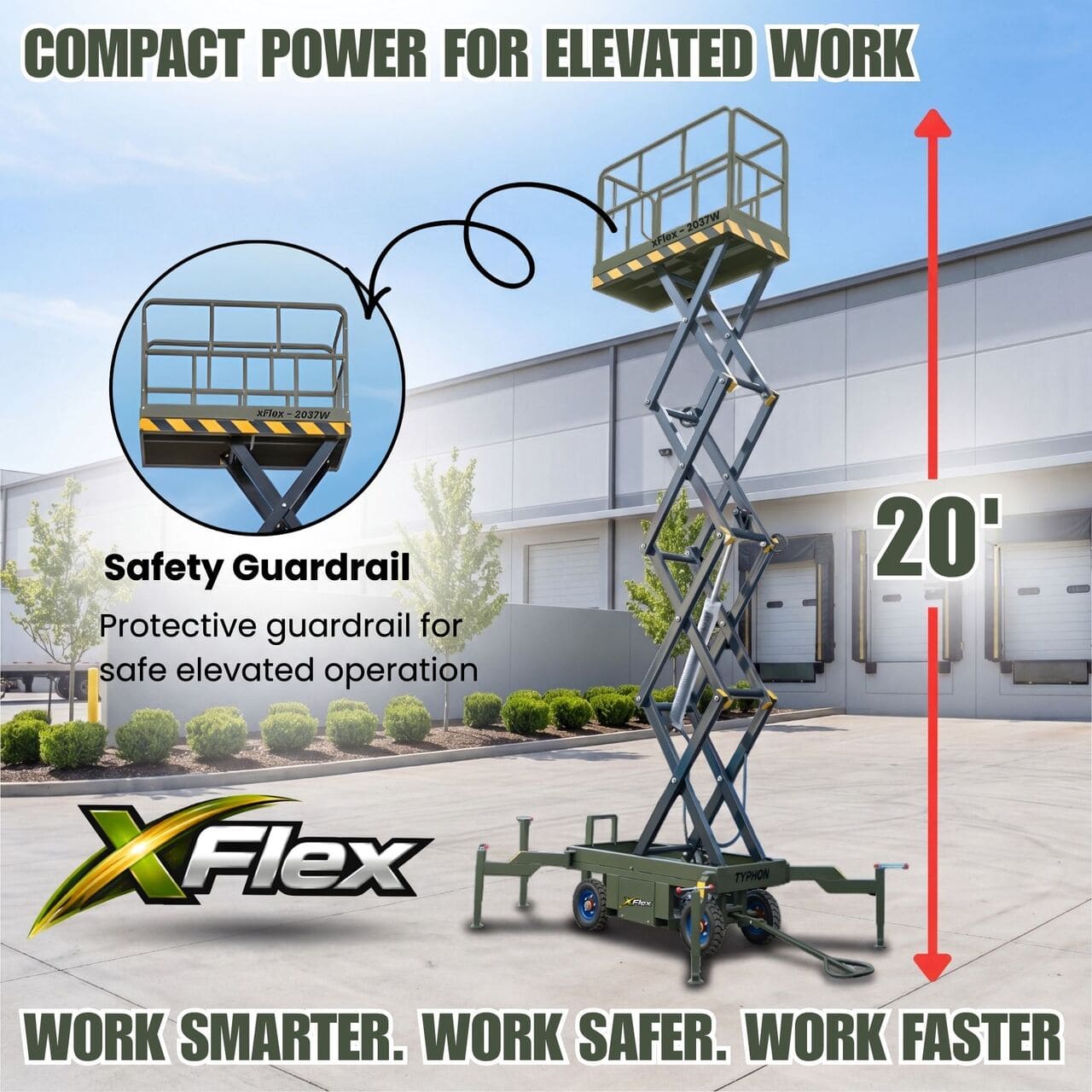 TYPHON xFlex 2037W Walk Behind Scissor Lift