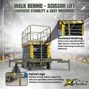 TYPHON xFlex 4065W Walk Behind Scissor Lift