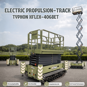 TYPHON xFlex 4068ET Electric Rubber Track Scissor Lift