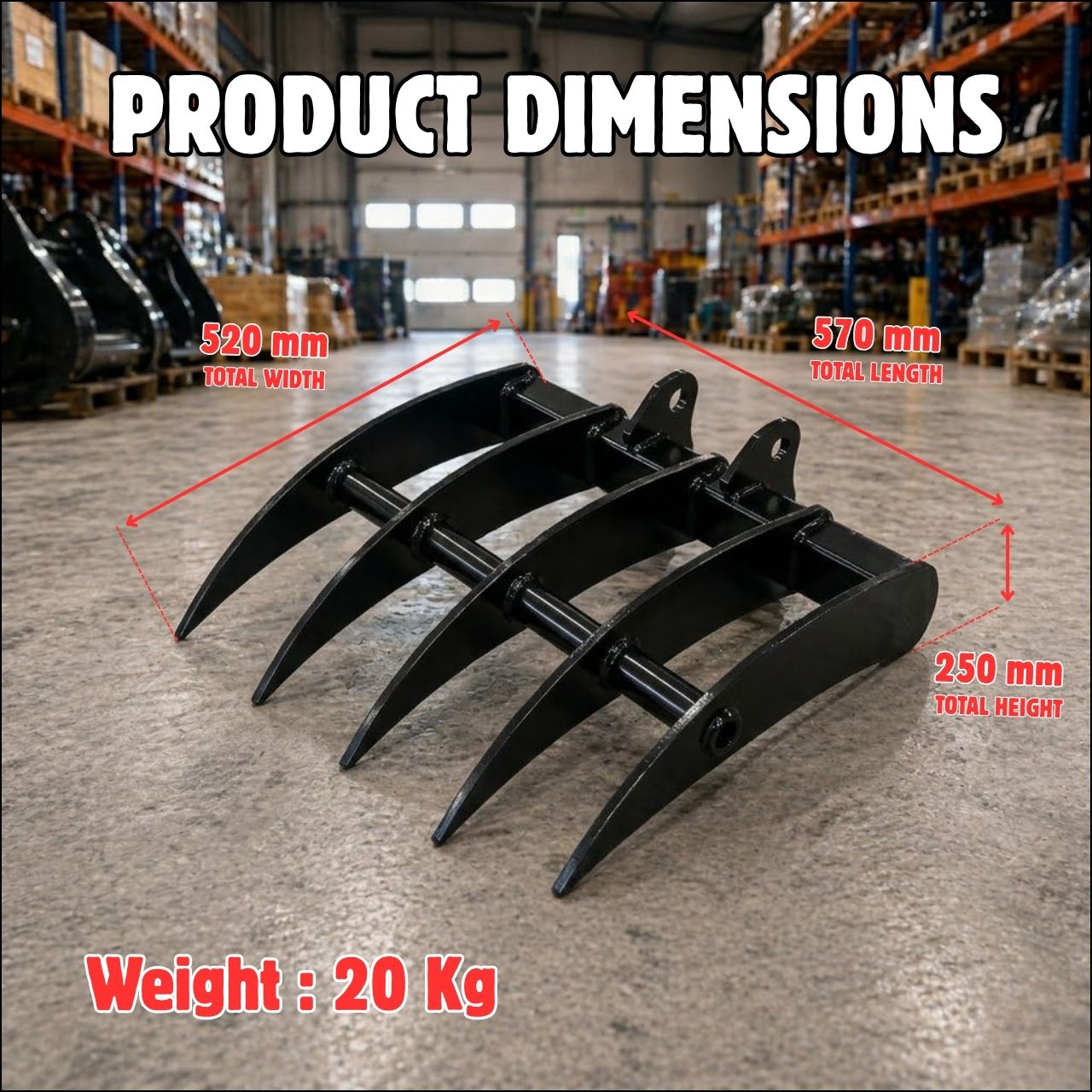 Top Compact & Mini Excavator Diggers- TYPHON Machinery Ultimate 10 in 1 Attachment for TYPHON TERROR X2 Pro & X2 Max Mini Excavator - Image 9