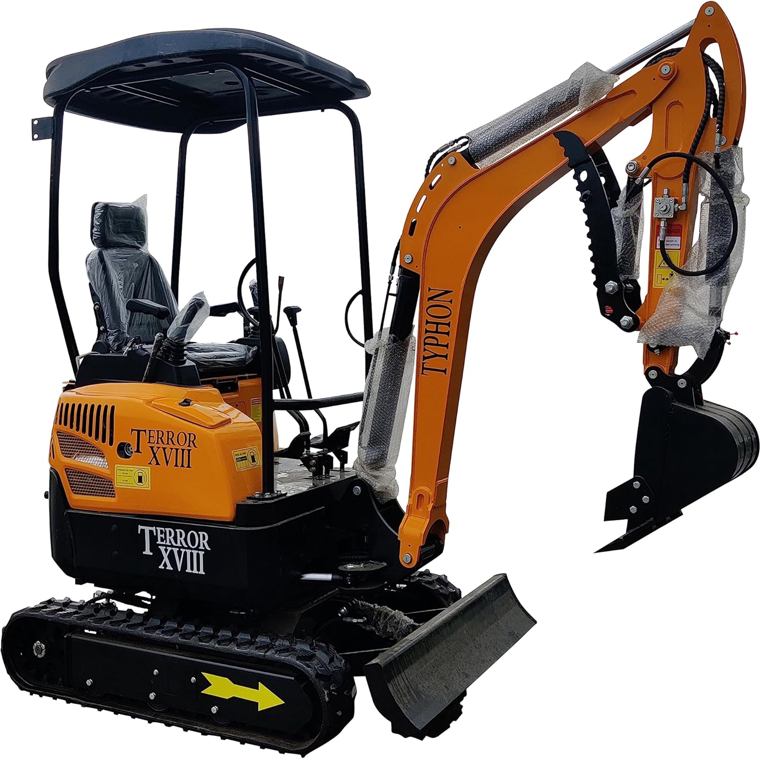 Excavator operator cab controls joystick operation