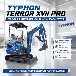 TYPHON TERROR XVII PRO 3800 lbs Mini Excavator