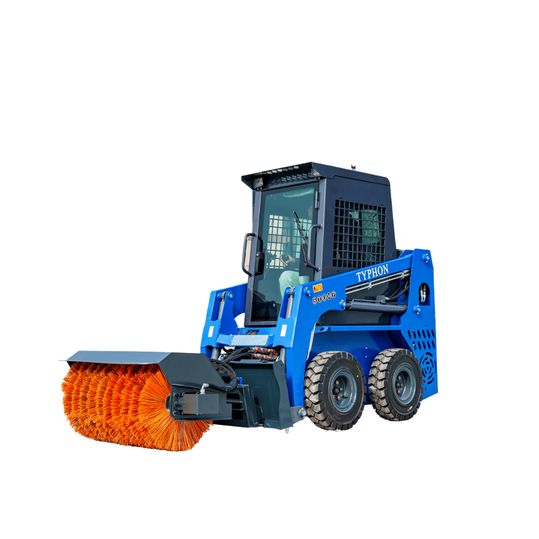 Top Compact & Mini Excavator Diggers- TYPHON Machinery Angle Snow Sweeper Attachment Compatible with X1300 & STOMP 509 - Image 8