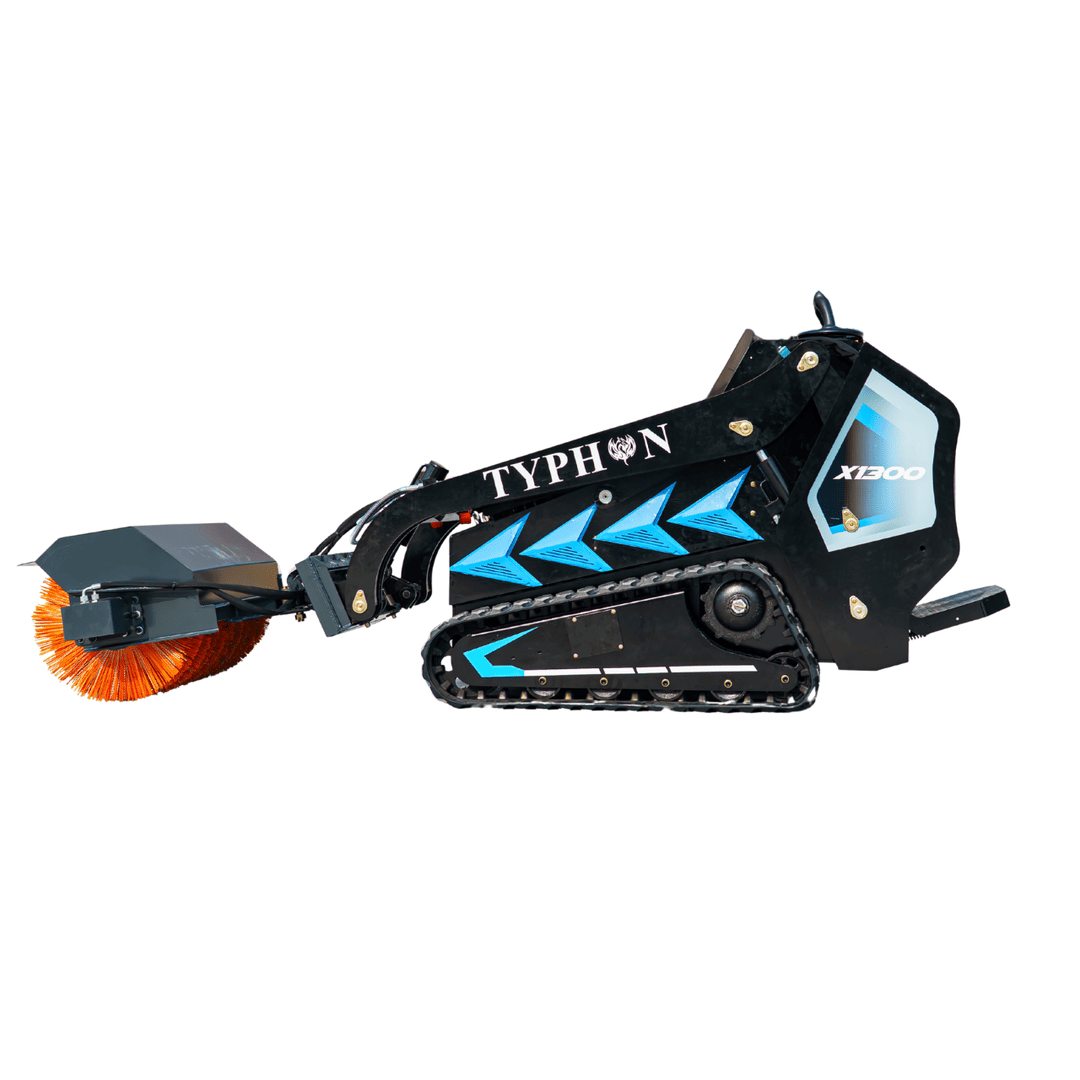 Top Compact & Mini Excavator Diggers- TYPHON Machinery Angle Snow Sweeper Attachment Compatible with X1300 & STOMP 509 - Image 4