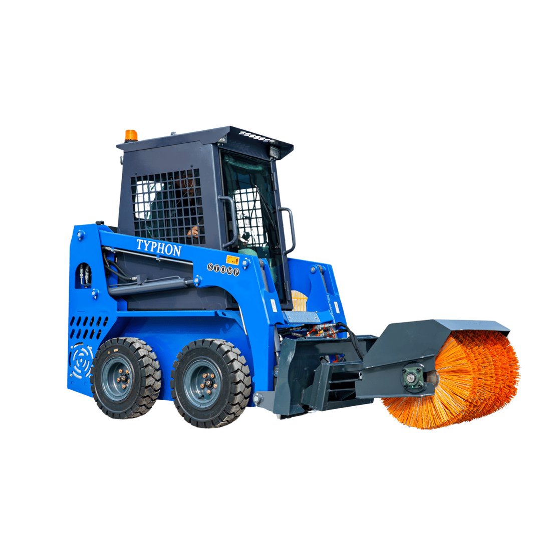 Top Compact & Mini Excavator Diggers- TYPHON Machinery Angle Snow Sweeper Attachment Compatible with X1300 & STOMP 509 - Image 15