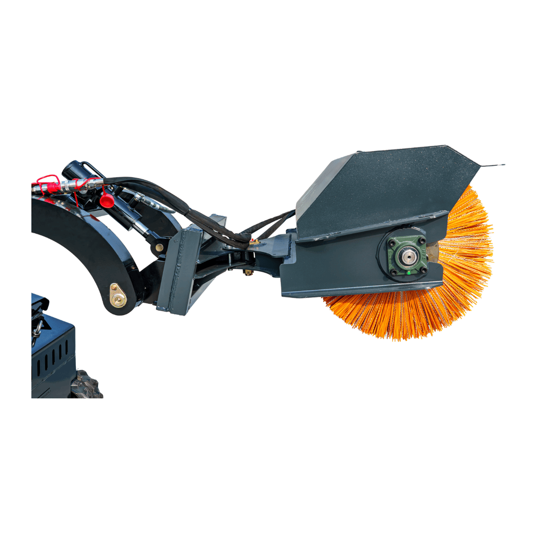 Top Compact & Mini Excavator Diggers- TYPHON Machinery Angle Snow Sweeper Attachment Compatible with X1300 & STOMP 509 - Image 12