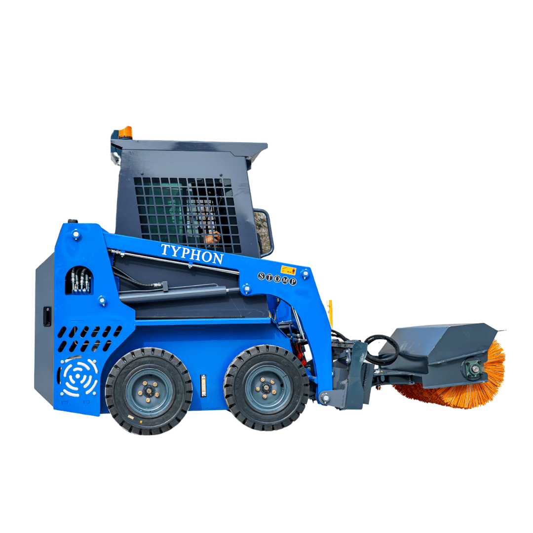 Top Compact & Mini Excavator Diggers- TYPHON Machinery Angle Snow Sweeper Attachment Compatible with X1300 & STOMP 509 - Image 10