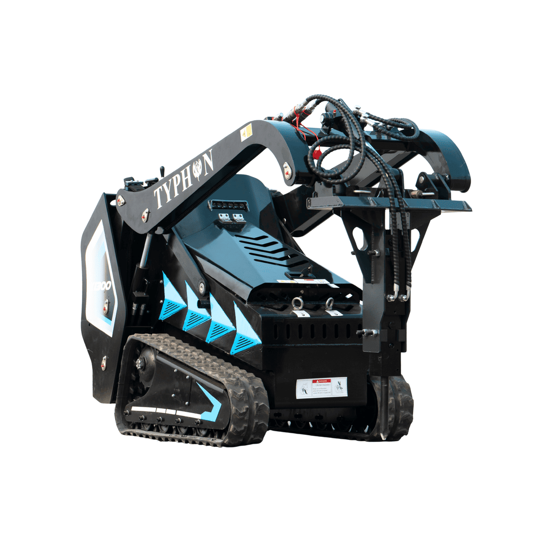 Top Compact & Mini Excavator Diggers- TYPHON Machinery Hydraulic Rock & Concrete Breaker Hammer Attachment for TYPHON STOMP X1300 & STOMP 509 Mini Skid Steer Loader - Image 8