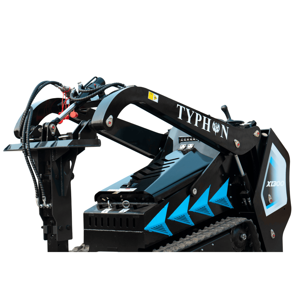 Top Compact & Mini Excavator Diggers- TYPHON Machinery Hydraulic Rock & Concrete Breaker Hammer Attachment for TYPHON STOMP X1300 & STOMP 509 Mini Skid Steer Loader - Image 4