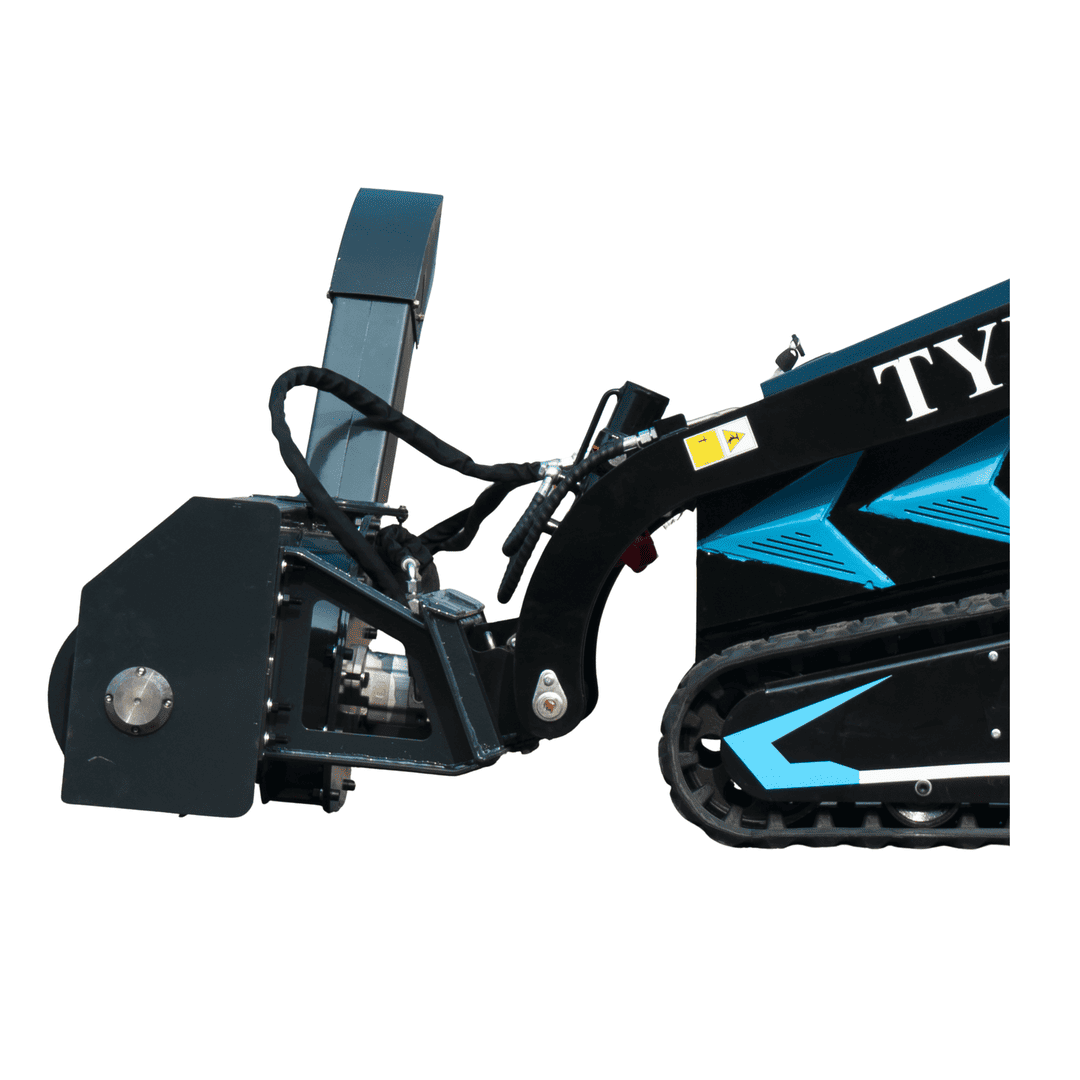 Top Compact & Mini Excavator Diggers- TYPHON Machinery 1100mm Hydraulic Snow Blower Attachment for TYPHON STOMP X1300 & STOMP 509 Mini Skid Steers - Image 7