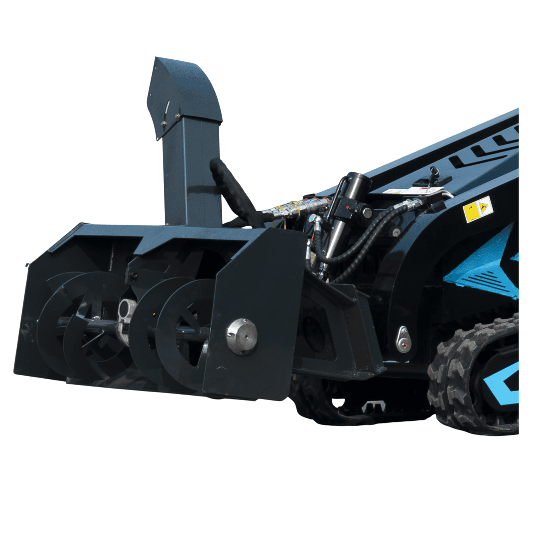 Top Compact & Mini Excavator Diggers- TYPHON Machinery 1100mm Hydraulic Snow Blower Attachment for TYPHON STOMP X1300 & STOMP 509 Mini Skid Steers - Image 5