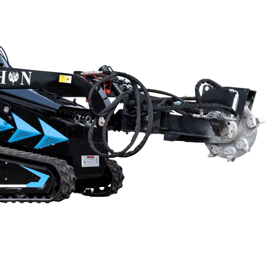 Top Compact & Mini Excavator Diggers- TYPHON Machinery Hydraulic Swing Stump Grinder Attachment for TYPHON STOMP X1300 & STOMP 509 Mini Skid Steers - Image 15